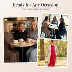 Women's Long Sleeve Top & Wide-Leg Pants 2-Piece Set