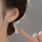 Brilliant Faux Moissanite Hoop Earrings for Women