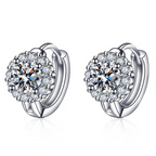 Brilliant Faux Moissanite Hoop Earrings for Women