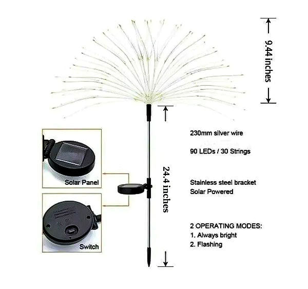 🎆Waterproof Solar Garden Fireworks Lamp
