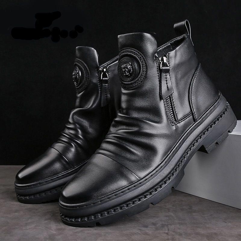 ✨🎁[Best Gift] Men’s Classic Casual Side-zip Leather Boots👞