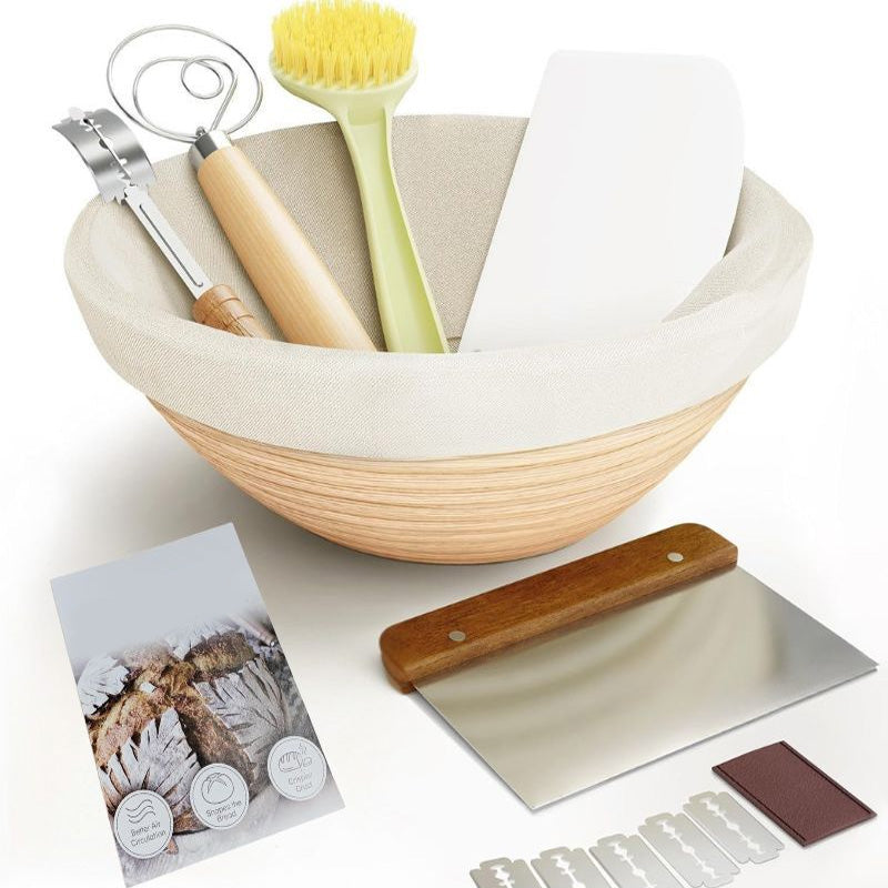 Oval/Round Bread Proofing Basket and Tool Set