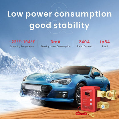 Anti-Theft Car Battery Disconnect Switch with Remote