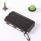 🔥10000mAh Portable Solar Power Bank, Solar Powered Charger with Dual LED Flashlights, Power Bank for Travel, Camping