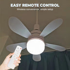 🌬️🌞2-in-1 Remote-Controlled Ceiling Fan with LED Light