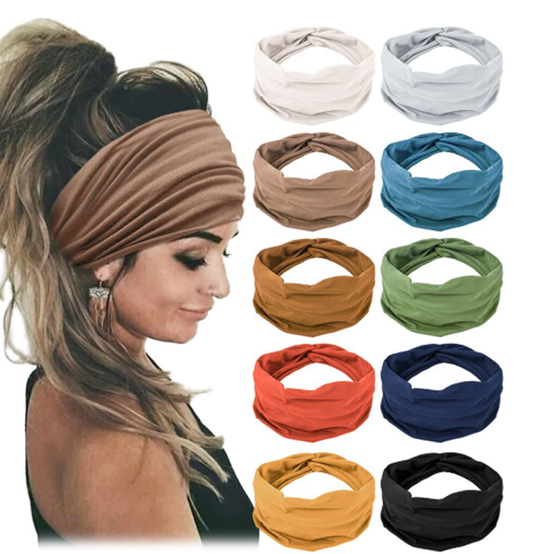 Wide Elastic Hair Band