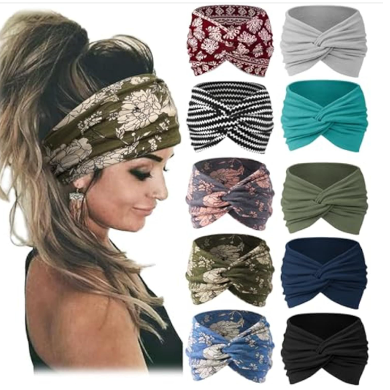 Wide Elastic Hair Band