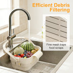 🥦🍅Collapsible Faucet-Hanging Sink Strainer Basket