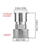 3/4" GHT Female to 1/4" Quick Connect Coupler
