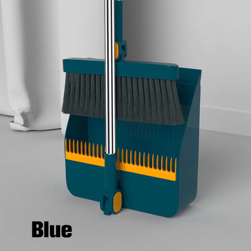💝Stand-Up Dustpan Set with 180° Rotating Broom