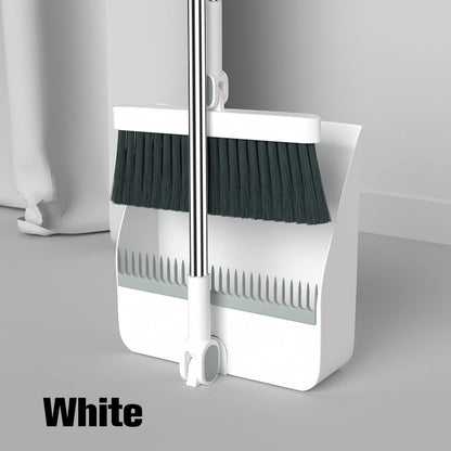💝Stand-Up Dustpan Set with 180° Rotating Broom