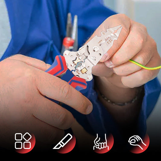 Multi-Functional Folding Electrician's Pliers With Electric Measuring Function
