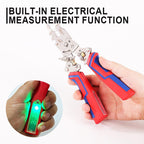 Multi-Functional Folding Electrician's Pliers With Electric Measuring Function