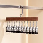 👕360° Swivel Multi-Hook Wardrobe Organizer--10 clips