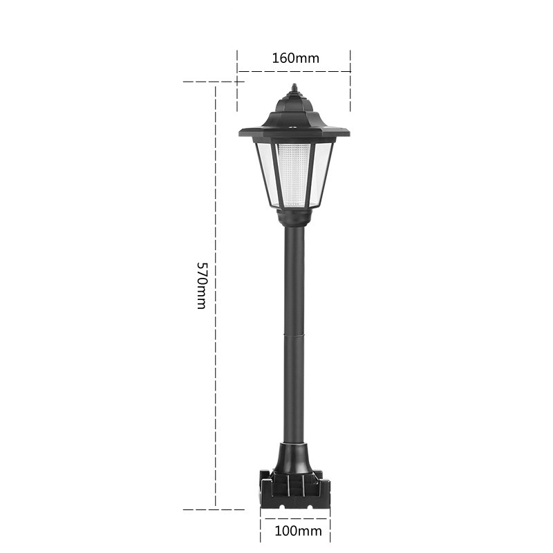 Vintage Solar-Powered Hexagonal Garden Lights