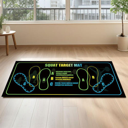 Non-Slip Diatomaceous Earth Squat Target Mat