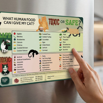Cat Food Safety Guide Magnet