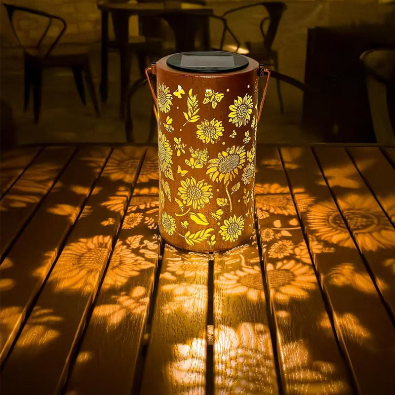 🔥Hanging Solar Shadow Lantern with Hollow Design