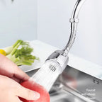 🚿💧 Extended kitchen faucet with a 360° swivel spray head – flexible rinsing & easy cleaning 💦✨ Experience kitchen convenience today!