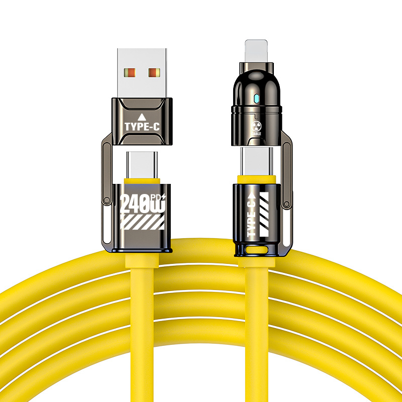 🔥High-Power 4-in-1 Fast Charging Cable