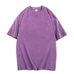 🔥Loose Vintage Solid Color Short Sleeve Top