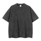 🔥Loose Vintage Solid Color Short Sleeve Top