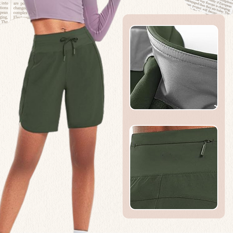 🔥Women's Active 7 Inseam Athletic Long Running High Wasistband Shorts