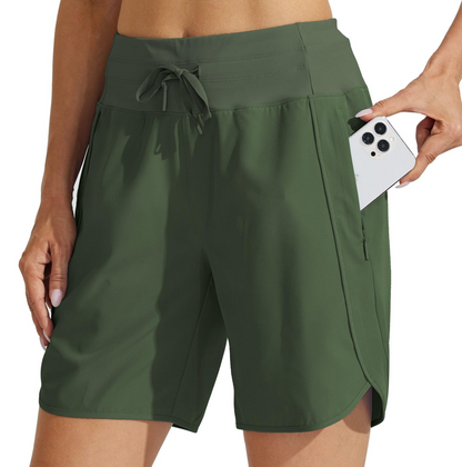 🔥Women's Active 7 Inseam Athletic Long Running High Wasistband Shorts