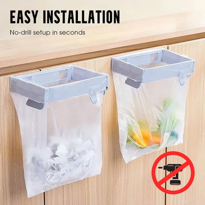 🔥Limited-time offer-No-Drill Wall-Mounted Folding Trash Bag Holder