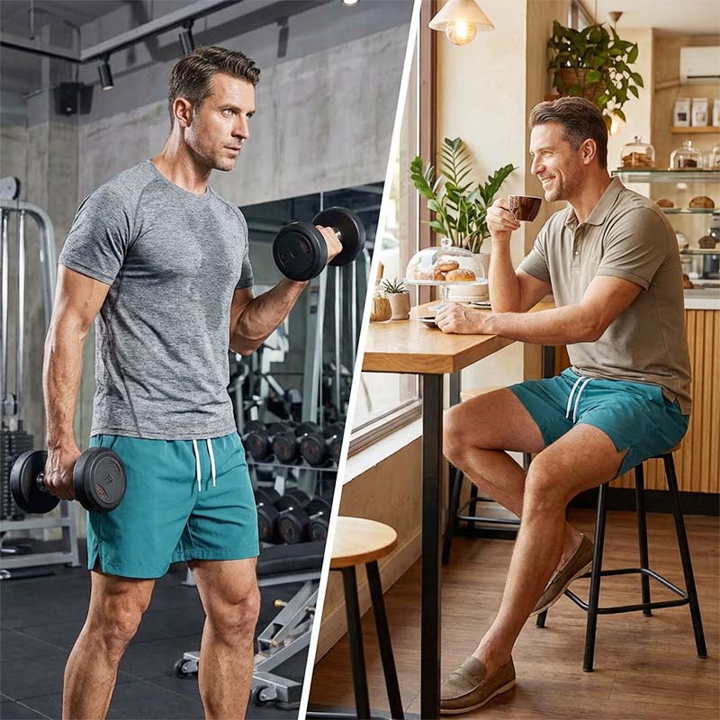 Men's Quick-Dry Athletic Running Shorts