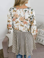 ✨Women's Floral Kimono Ruffle Sleeve Tie Cardigans Flowy Boho Loose Cover Ups