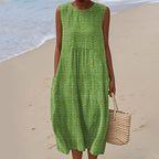 Women's Casual Sleeveless Midi Dress