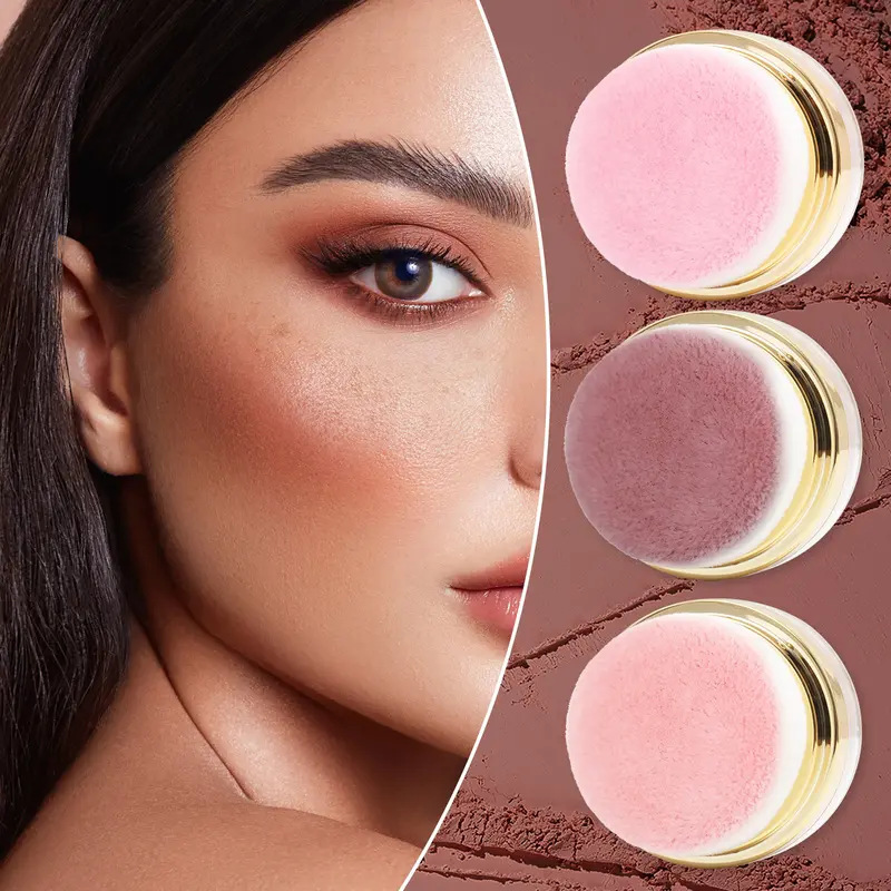 📢📢BUY 1 GET 1 FREE⏰Portable Powder Blush with Puff Applicator