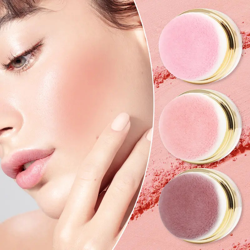 📢📢BUY 1 GET 1 FREE⏰Portable Powder Blush with Puff Applicator