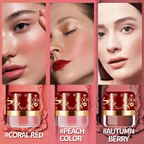 📢📢BUY 1 GET 1 FREE⏰Portable Powder Blush with Puff Applicator