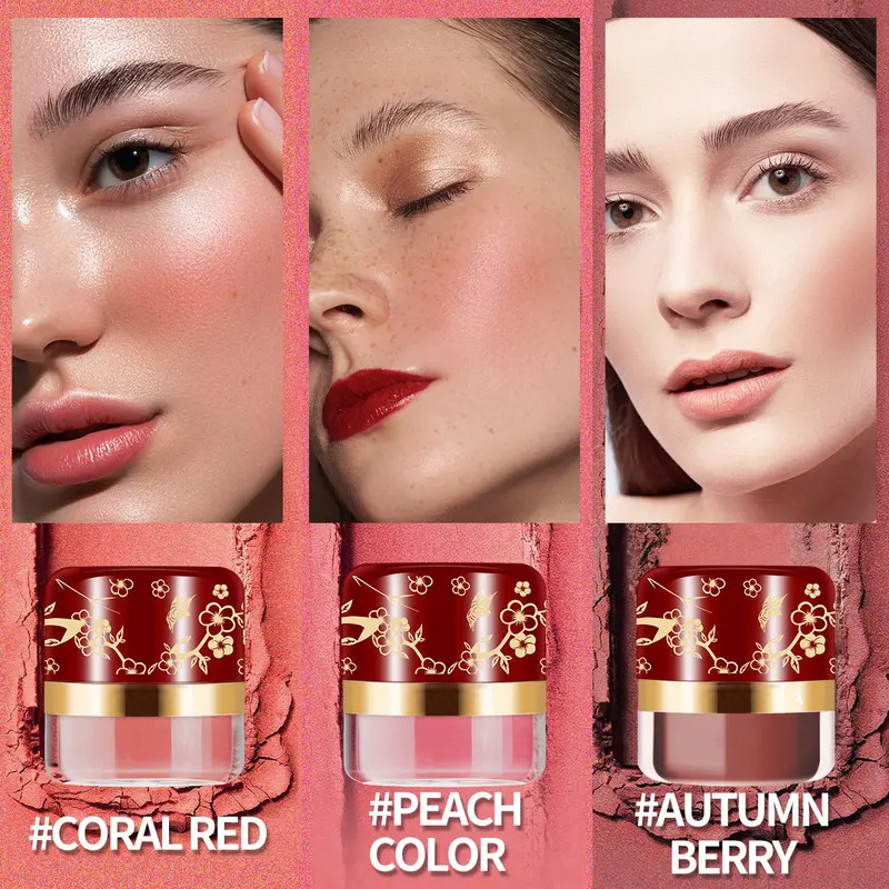 📢📢BUY 1 GET 1 FREE⏰Portable Powder Blush with Puff Applicator