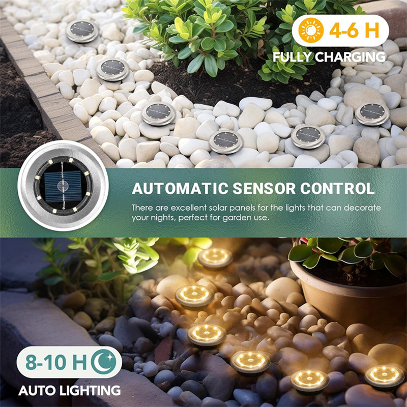 Outdoor Waterproof Solar Ground Light - 2 Pack/Set🏡💡