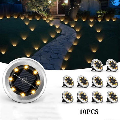 Outdoor Waterproof Solar Ground Light - 2 Pack/Set🏡💡