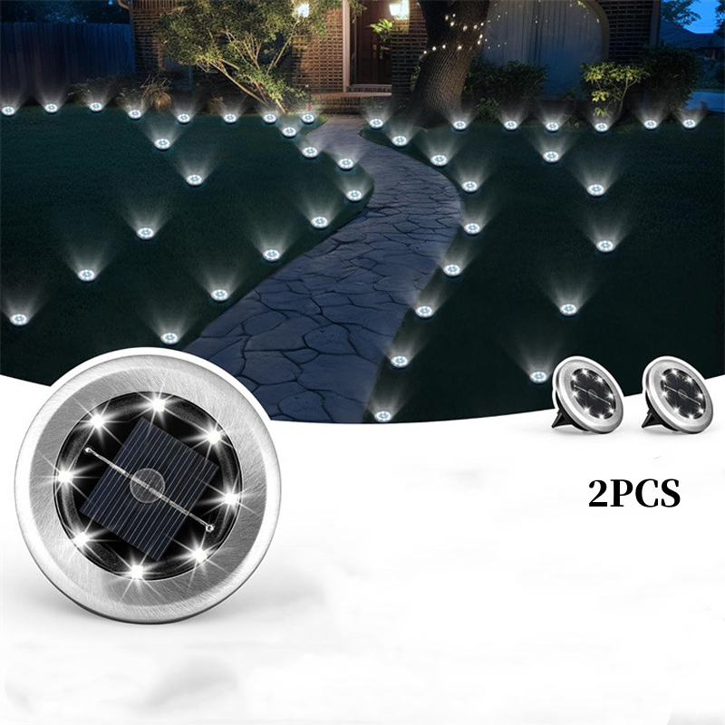 Outdoor Waterproof Solar Ground Light - 2 Pack/Set🏡💡