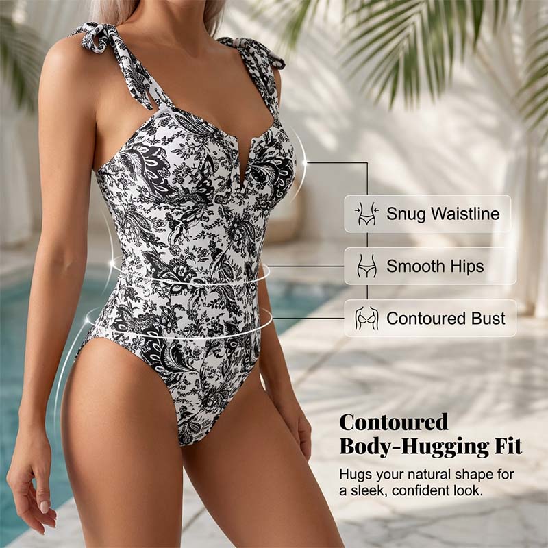 Women's Fashion Printed One-Piece Swimsuit