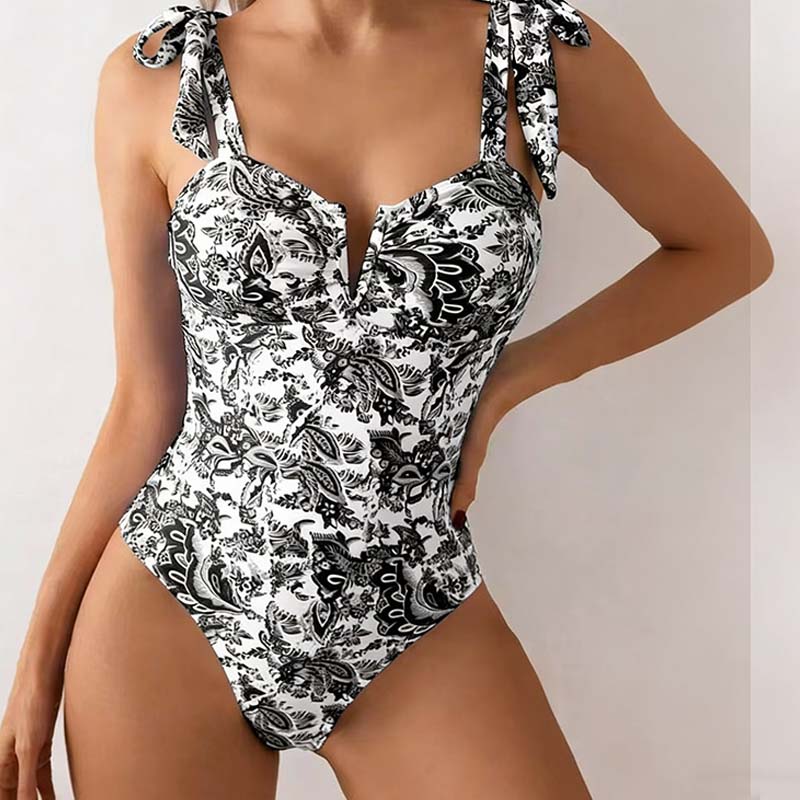 Women's Fashion Printed One-Piece Swimsuit