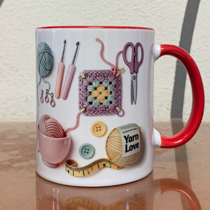 💥Yarn Love Mug, Gift For Crafters And Creative Souls