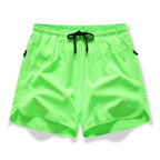 🏃 Breathable Athletic Shorts – Zippered Pockets, Quick-Dry & Elastic Waistband