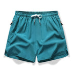 🏃 Breathable Athletic Shorts – Zippered Pockets, Quick-Dry & Elastic Waistband