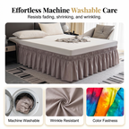 🔥Now on sale-Effortless Setup Elastic Bed Skirt