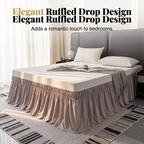 🔥Now on sale-Effortless Setup Elastic Bed Skirt