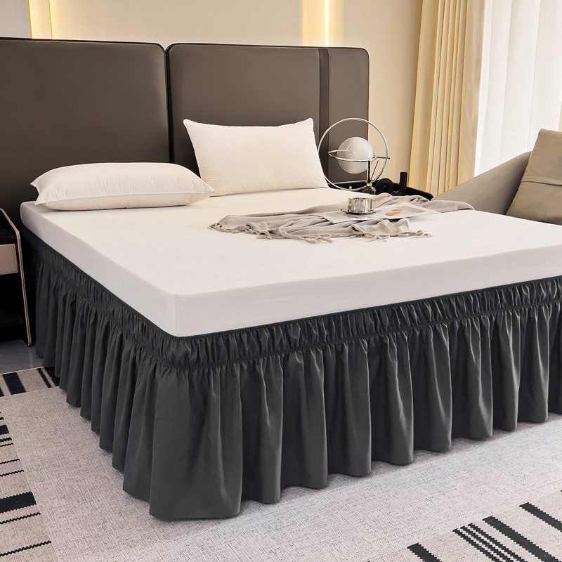 🔥Now on sale-Effortless Setup Elastic Bed Skirt