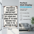 Christian Prayer Quote Metal Tin Sign