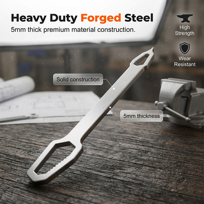 Universal Double-Headed Self-Tightening Wrench