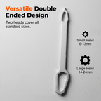 Universal Double-Headed Self-Tightening Wrench